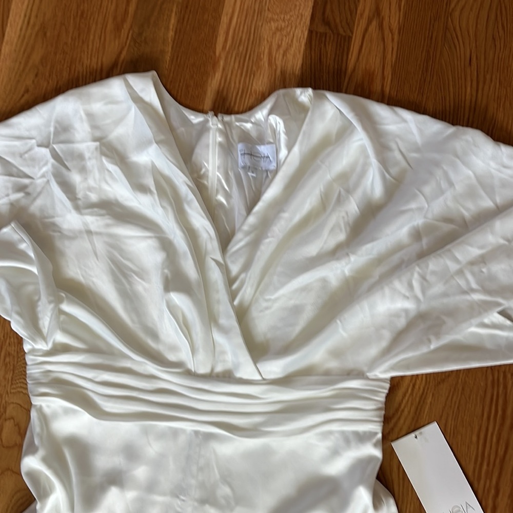 BHLDN x Theia Kenneth White Bridal Jumpsuit - Picture 12 of 16